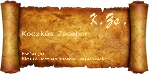 Koczkás Zsombor névjegykártya